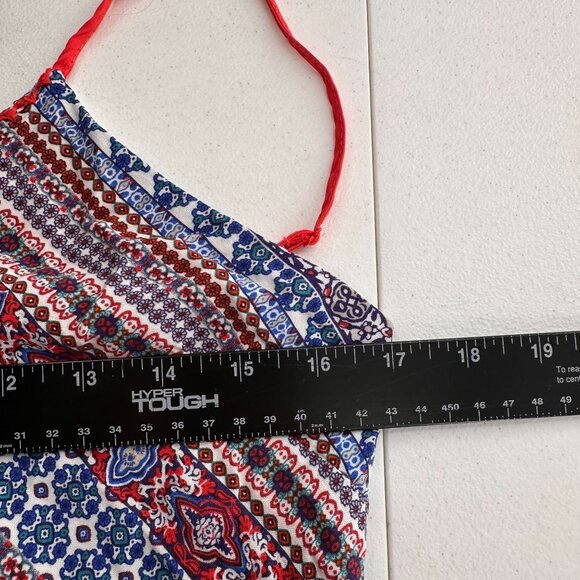 Shinestar Sleeveless Boho Print Jumpsuit Adjustable Straps Size XL Pants Western - Picture 4 of 12